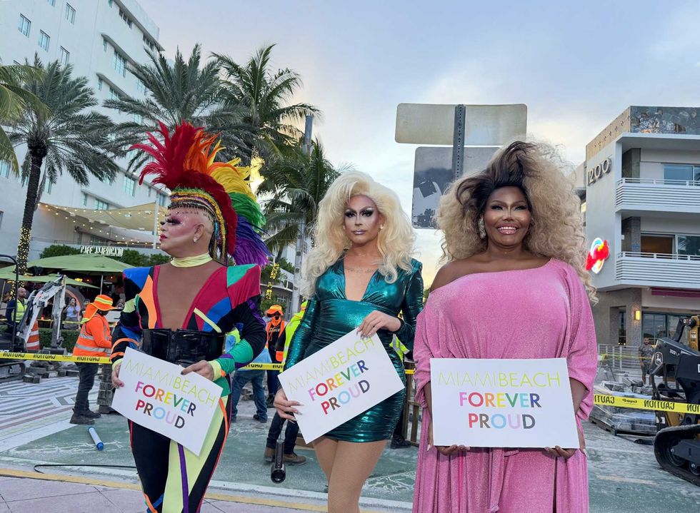Drag queens outraged after rainbow crosswalk is obliterated by Gov. DeSantis: 'Our pride is being erased'