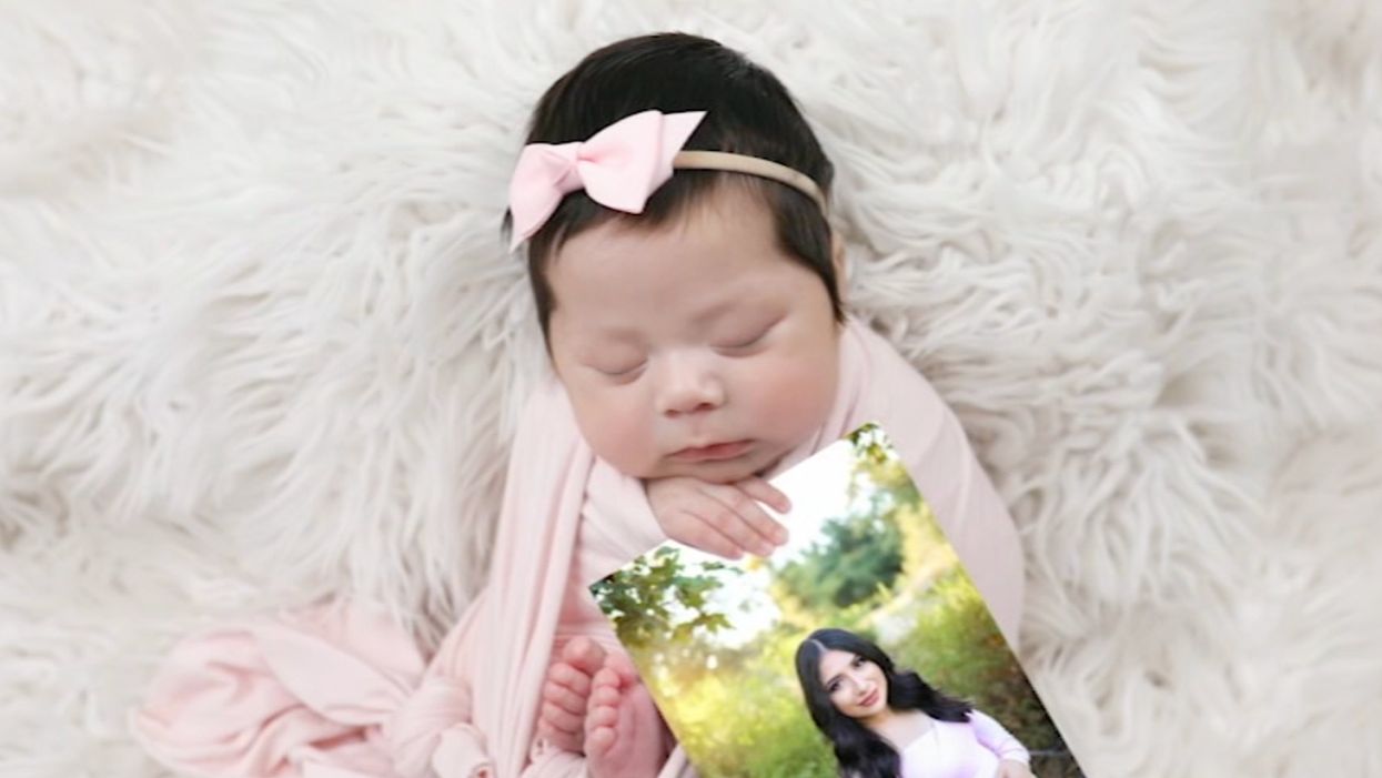 Driver strikes pregnant mom, killing her. Doctors save baby, and the child's newborn photo shoot commands powerful message about DUI.