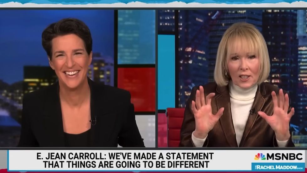E. Jean Carroll brags how she will spend Trump's money. Megyn Kelly believes the admission helps Trump win 2024.