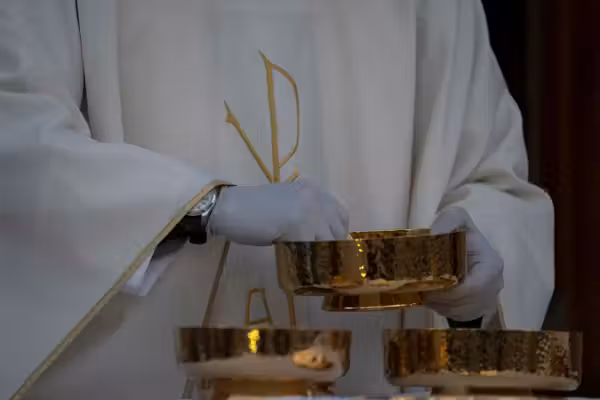 Elderly Catholic priest charged with 2 felonies over fight with senior woman about 'politically inclined' poster