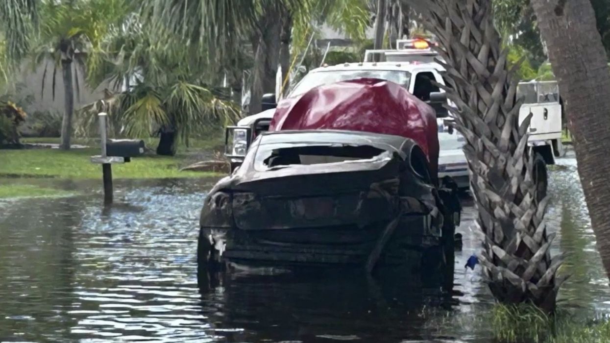 Electric vehicle owners learn the hard way what happens when salt water floods their climate-friendly car