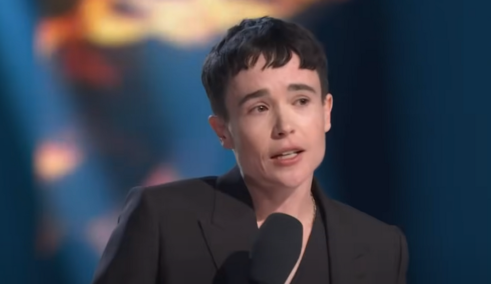 Elliot Page claims '2SLGBTQ+' rights are being 'revoked‚ restricted‚ and eliminated' in award show rant