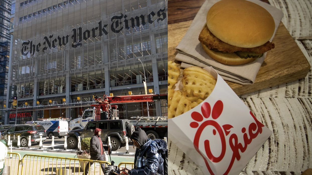 Ex-New York Times editor says staffers actually shamed him during meeting for liking Chick-fil-A. Notable voices back him up.
