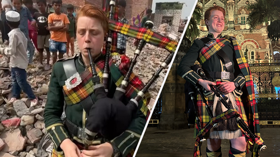 Exclusive: India train bagpiper banned from TikTok speaks out: 'Can we be proud of our past?'