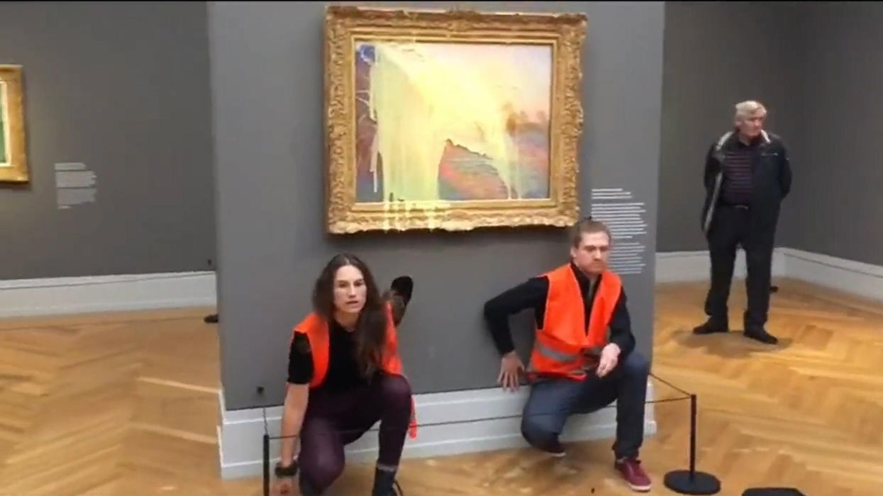 Extremists deface $110 million Monet painting and King Charles