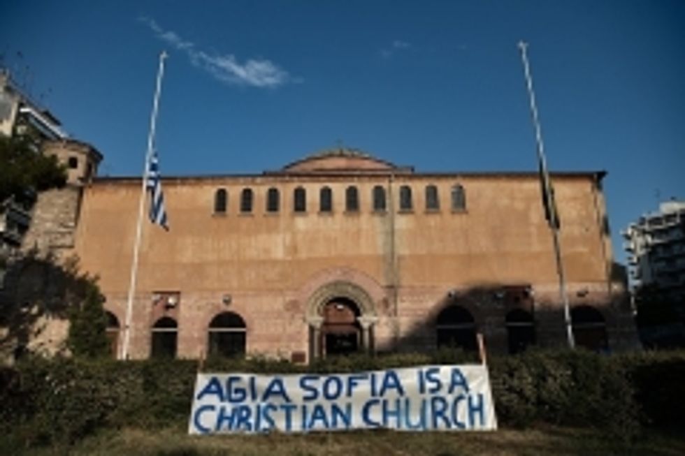 Orthodox Christians mourn, protest over ancient cathedral’s reconversion into a mosque