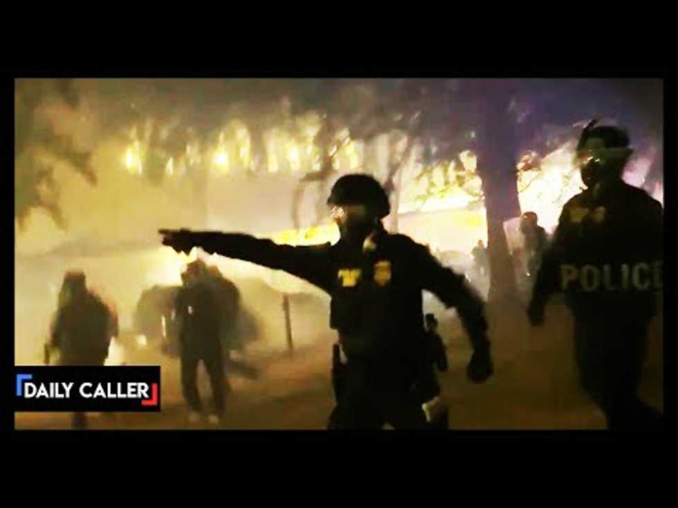 INSANE VIDEOS: Portland PD declares riot, works with federal officers to battle rioters after courthouse fencing is torn down
