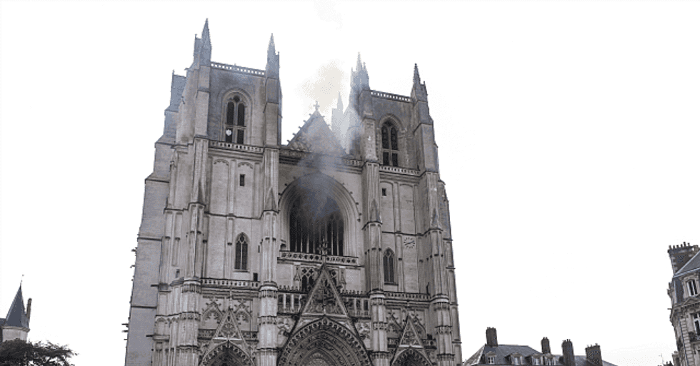 African Migrant Detained After Fire Guts Nantes Cathedral