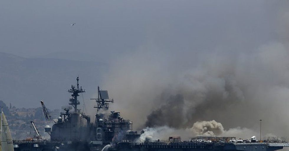 Community Rallies to Help USS Bonhomme Richard Sailors Who Lost Everything in Fire