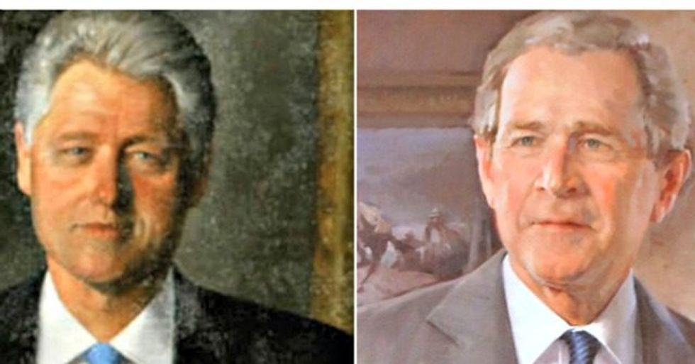 Report: White House Portraits of Clinton, Bush Moved to Rarely Used Room