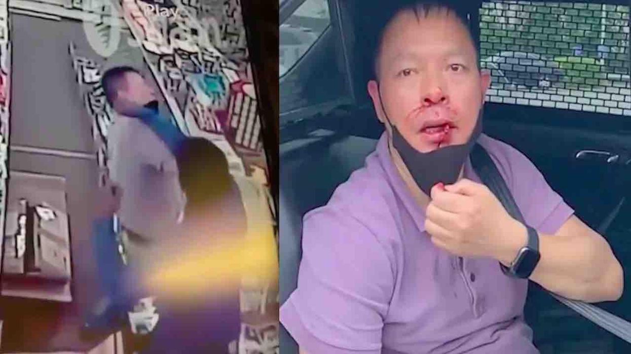 'F*** you, Chinese people! I hate you!': Video shows Asian store owner punched in face, knocked to floor by customer