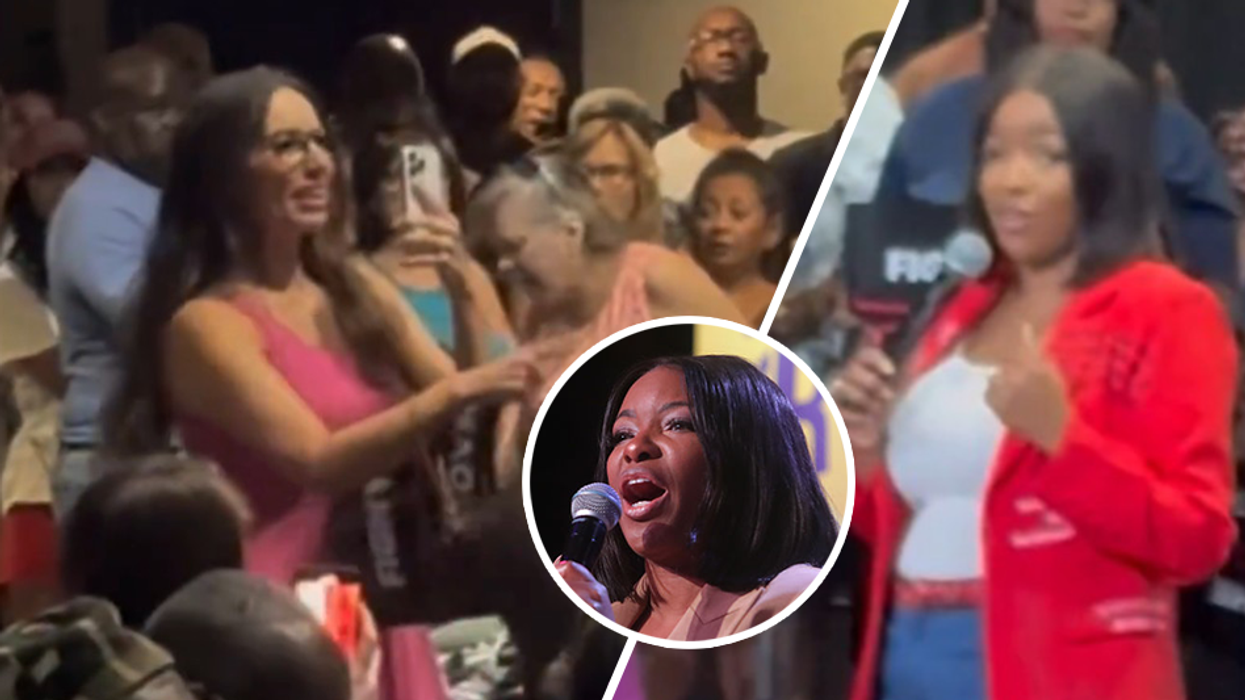 'Fake ghetto hood rat!' BlazeTV's Sara Gonzales crashes Jasmine Crockett town hall