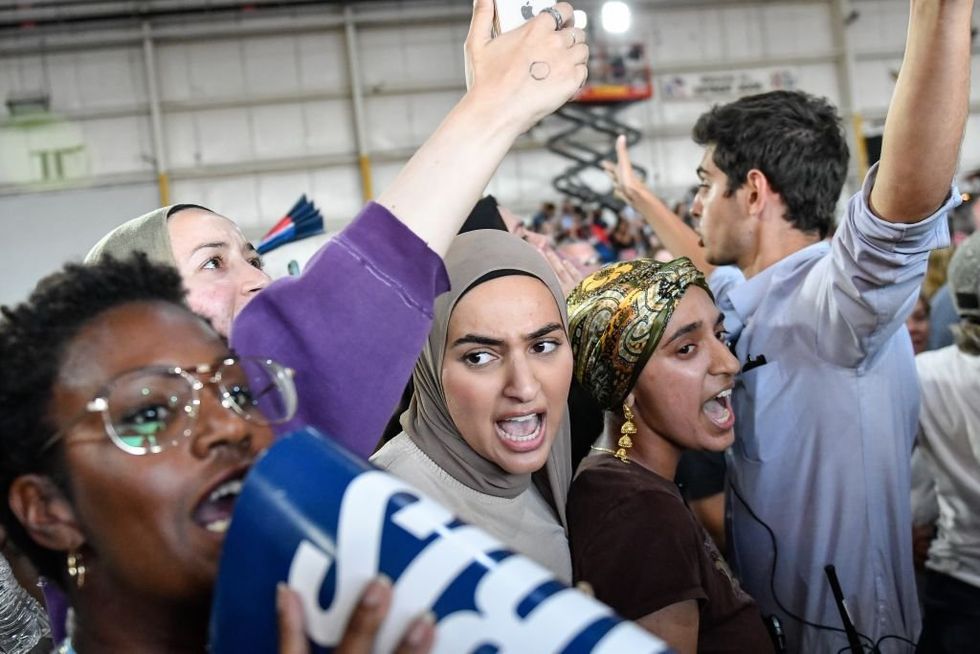 Far-leftists furious at Harris for telling anti-Israel protesters who interrupted her to quiet down