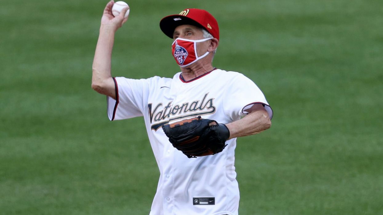 Fauci ditches mask at MLB game while not social distancing, as mask mandates spread across US