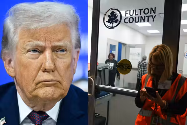 FBI raids elections office in Fulton County after Trump vowed prosecutions for 'rigged' 2020 election