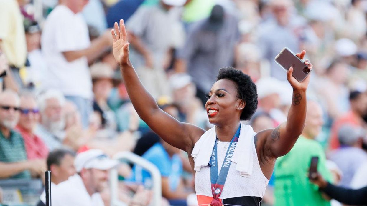 Fearless: Olympian Gwen Berry the latest athlete to promote herself with George Floyd Ice Anthem Challenge