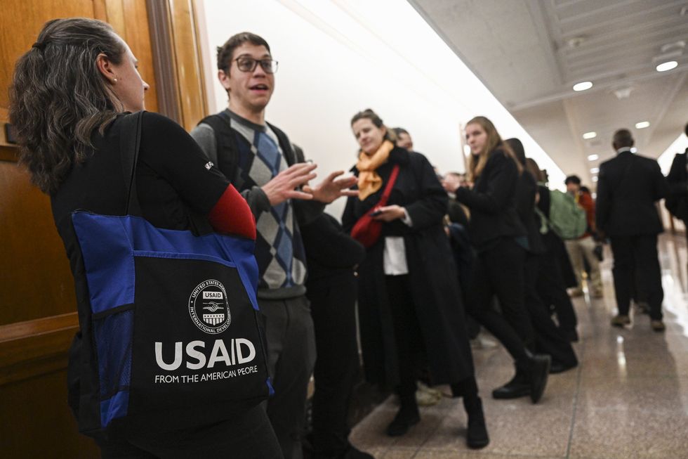 Federal workers fired by DOGE stage sit-in protest at Capitol Hill: 'I have cried every day'
