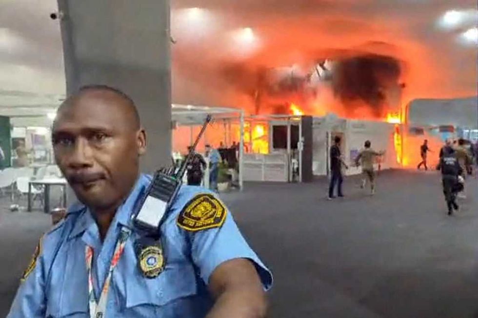 Fire breaks out at UN climate alarmist conference reportedly plagued by flood, toilet, 'inadequate air-conditioning' problems
