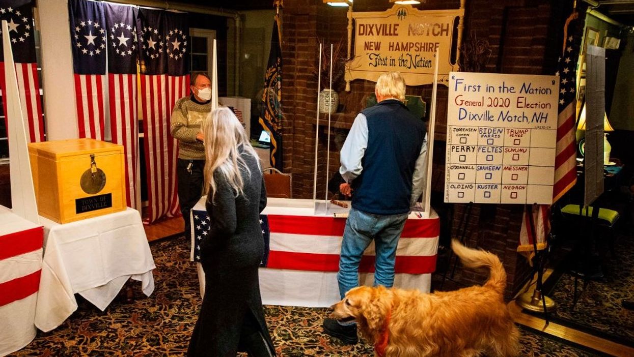 First votes in: Trump wins NH town 16-5, Biden sweeps another 5-0