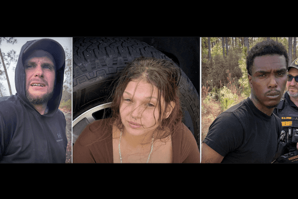 Florida man chases alleged armed crooks out of his home, rams their SUV into ditch — but trio flee on foot into woods
