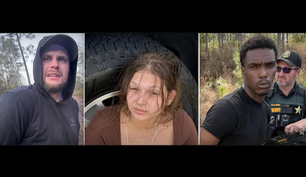 Florida man chases alleged armed crooks out of his home, rams their SUV into ditch — but trio flee on foot into woods