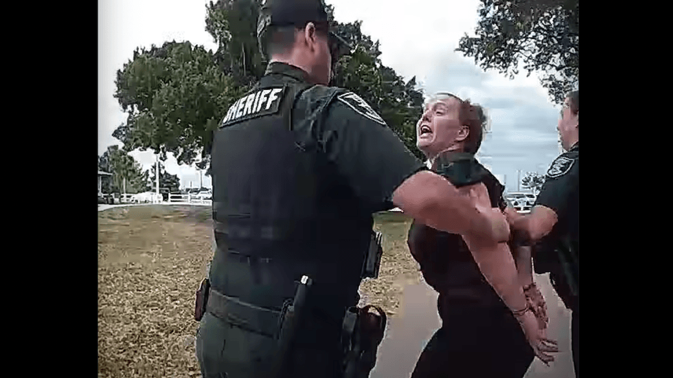 Florida mom accused of kicking youth football player on field; during arrest she actually screams, 'I'm the one who got hit!'