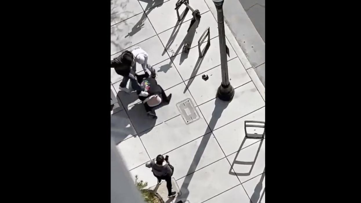'For dimwits in California who are antigun, how is it going?': Three crooks caught on video attacking, robbing Asian man on Oakland street in broad daylight