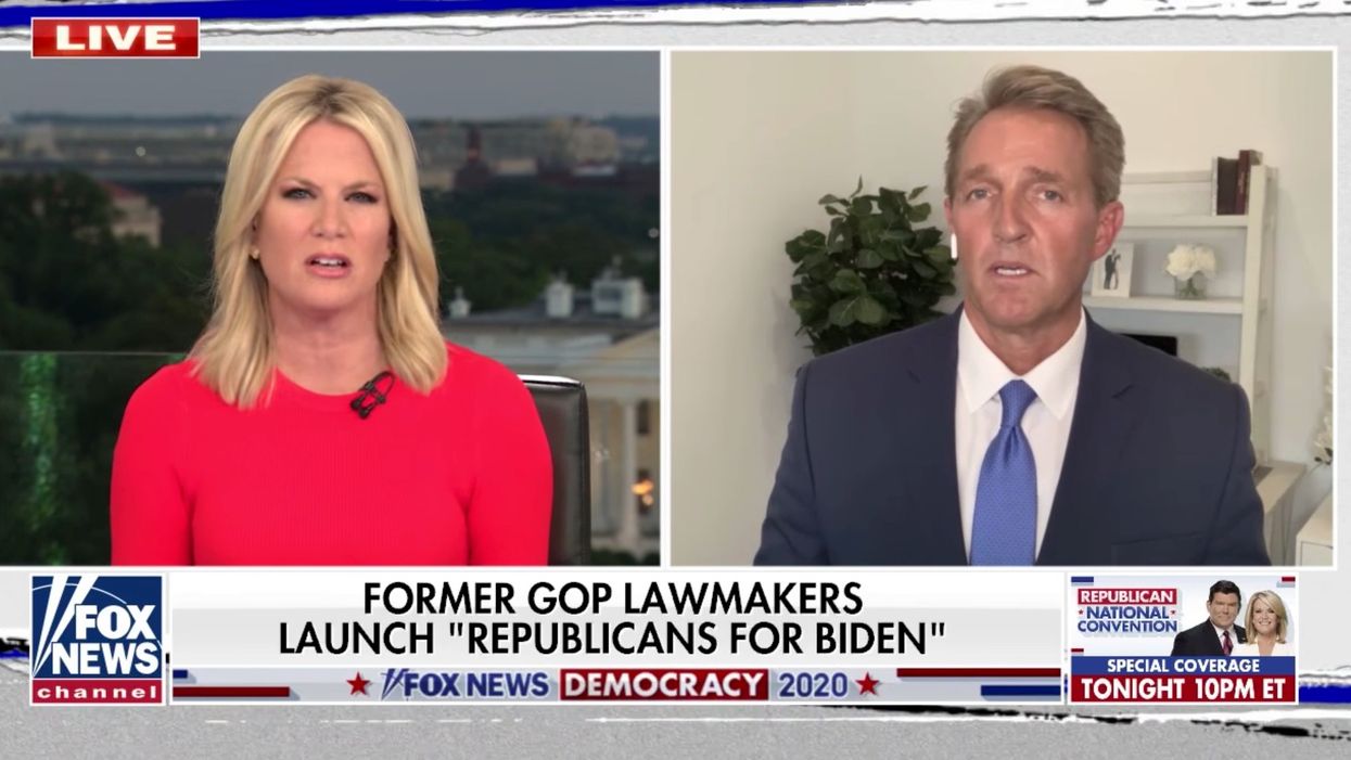 Fox News host corners Jeff Flake over his support for Joe Biden, exposes hole in anti-Trump charade