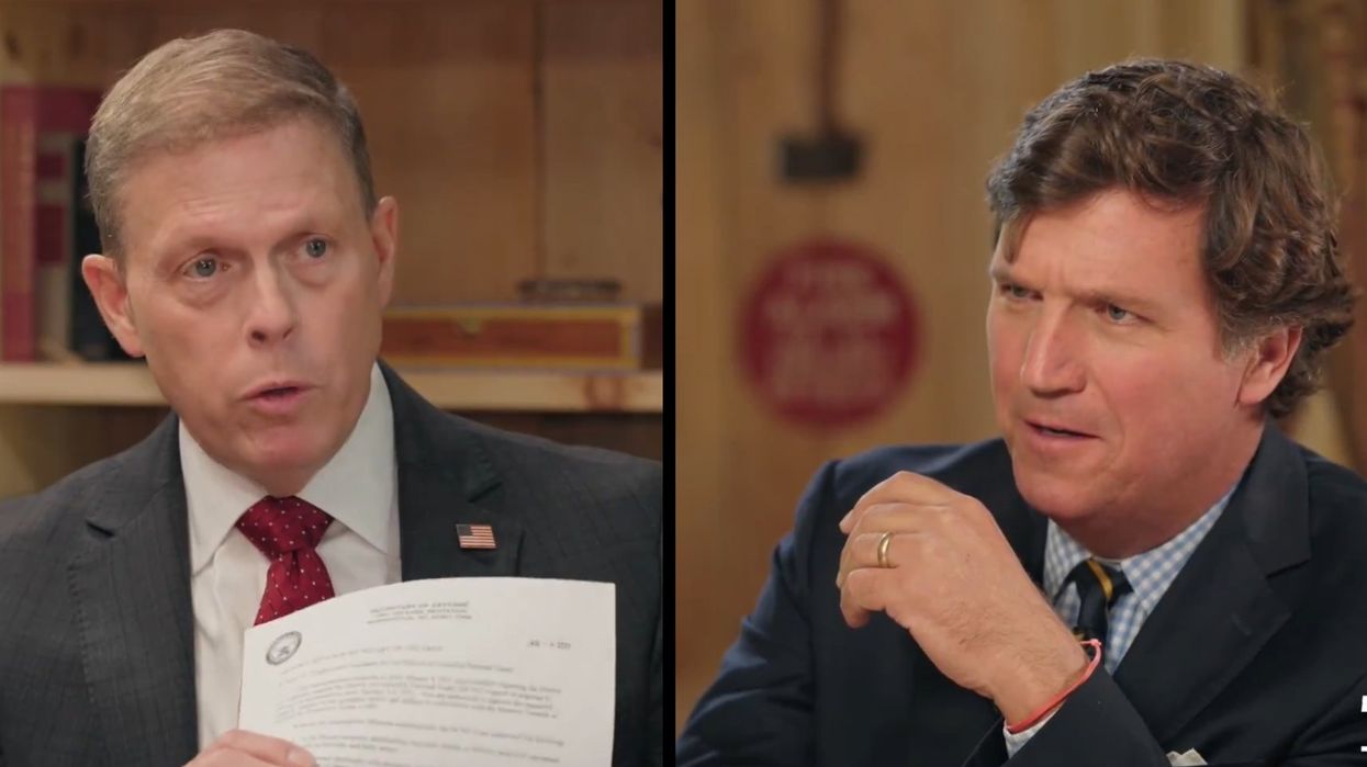 Fox News never aired Tucker Carlson's interview with former Capitol Police chief, so Carlson did the interview again — and it's damning