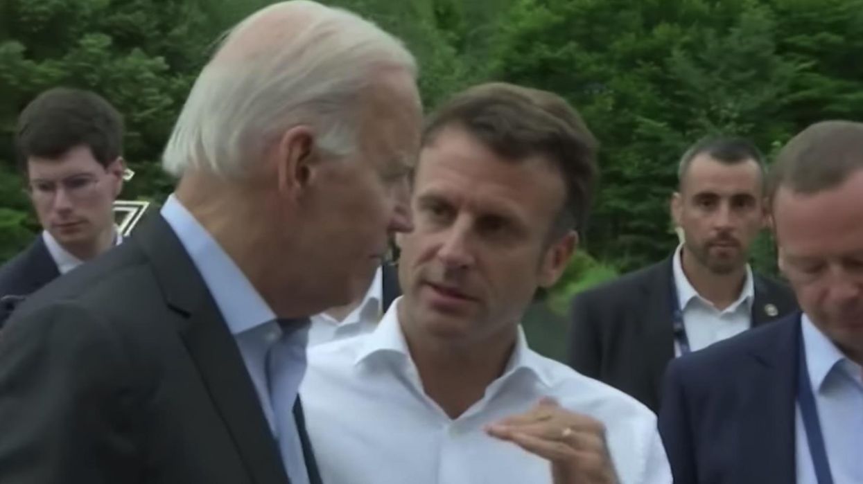 French president stops Biden, quickly bursts his plan to combat gas prices: 'Excuse me, sorry to interrupt'