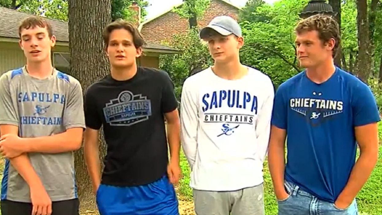 Four Oklahoma boys rescue 90-year-old neighbor trapped in burning home