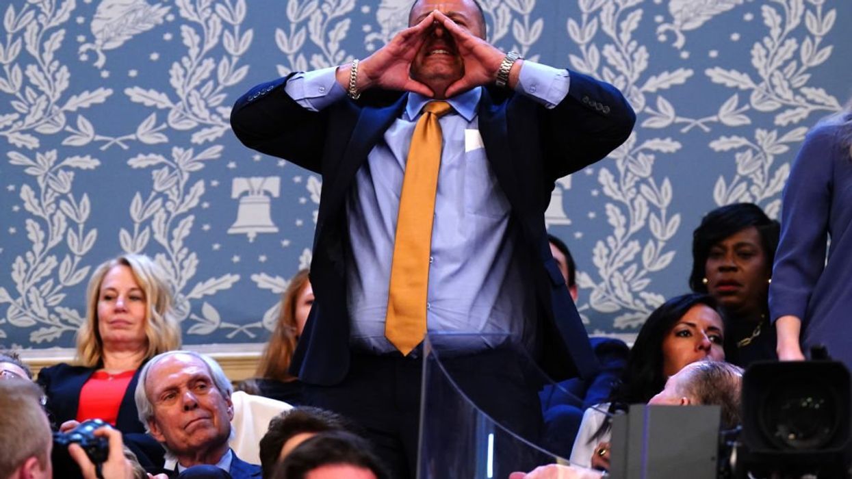 Furious Gold Star father arrested at SOTU after derailing Biden's boast that America is safer: 'Remember Abbey Gate?!'