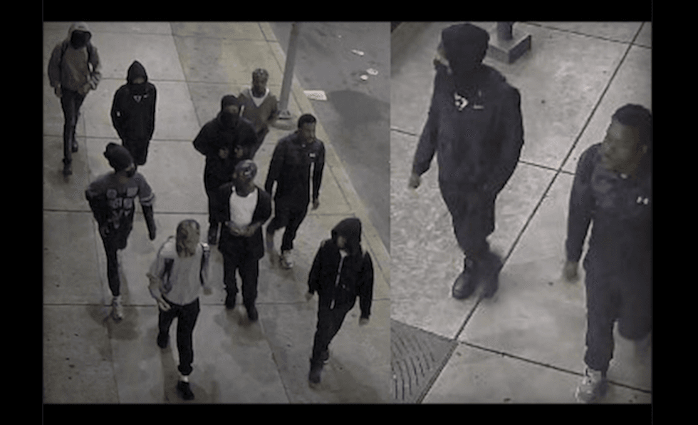 Gang of juvenile males chase college student into dorm, physically attack victim, go on rampage. It all happens around 3 a.m.