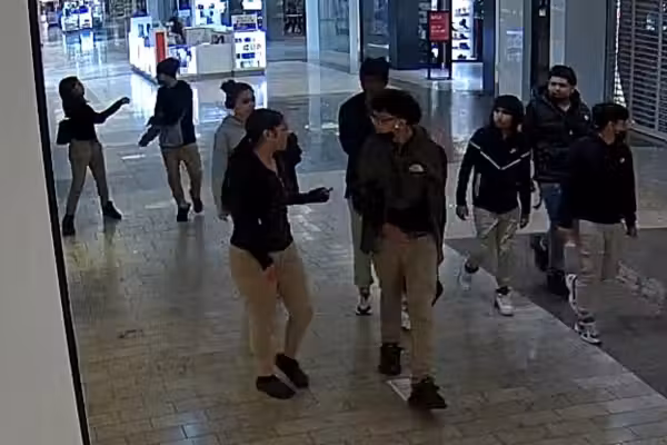 Gang of teens caught on video beating up, robbing victim in shopping mall; similar attack happened at same mall last month