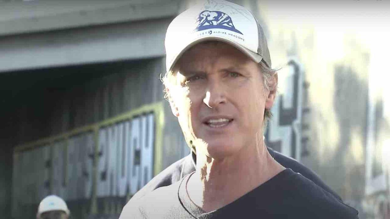 Gavin Newsom asked, 'What the hell is going on?' after seeing thousands of stolen, trashed delivery boxes along LA train tracks — and he's massively mocked