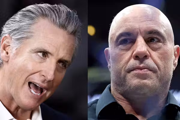 Gavin Newsom RAGES in expletive-ridden rant against Joe Rogan: 'Well done, tough guy!'