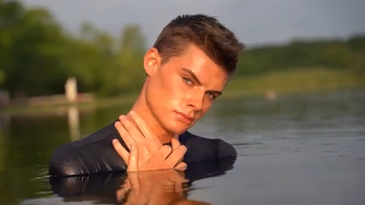 Gender fluid model becomes first male finalist in Sports Illustrated Swimsuit search