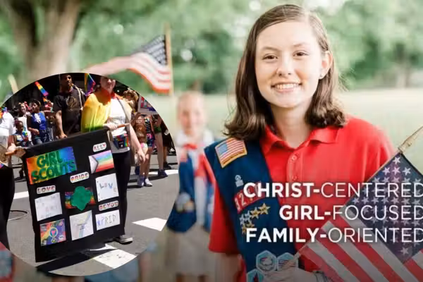 Girl Scouts camp: Hiking, archery, and 'Pride' indoctrination