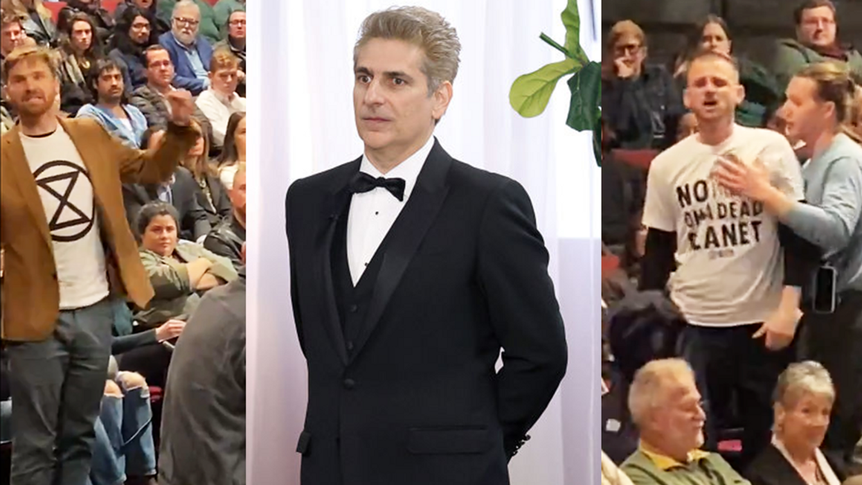 'Go back to drama school!' Climate activists interrupt Broadway play but get yelled at by 'Sopranos' Michael Imperioli