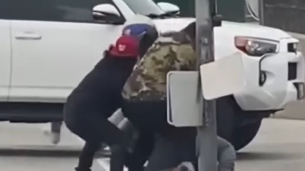 Good Samaritans subdue brute caught beating on highway patrol officer: 'Not very often that you see something like that'