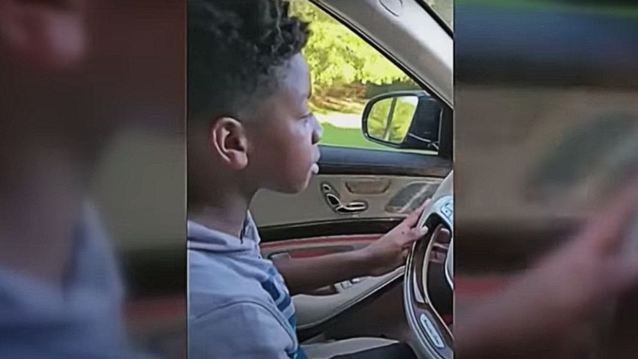 Grandma suffers medical emergency while taking a walk. Her 11-year-old grandson comes to the rescue and drives her home.