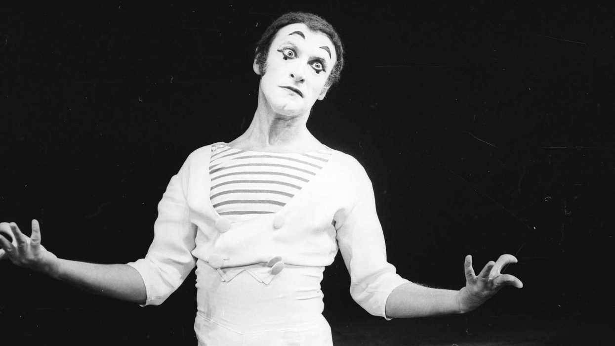 Greasy mime charged with harassing park workers faints in court