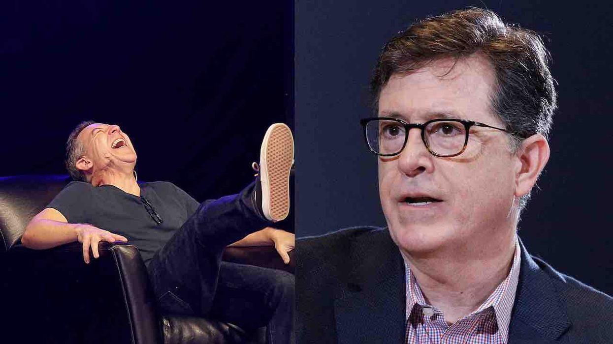 Greg Gutfeld delivers delicious Twitter dunk on leftist late-night TV also-ran Stephen Colbert, who mocked Fox News' Christmas tree set on fire