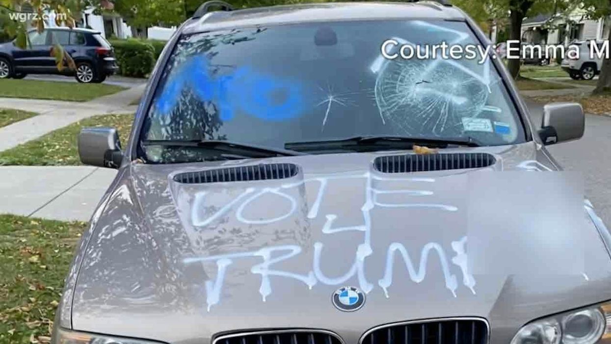 Hate hoax accusation: N-word, KKK, swastikas spray painted on car. But authorities say the owner did it.