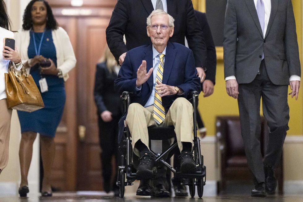 He's alive! Mitch McConnell spotted at the Capitol