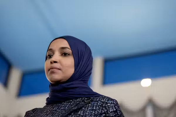'He's been saying some dumb s**t': Ilhan Omar MELTS DOWN when reporter presses her on Homan probe into brother