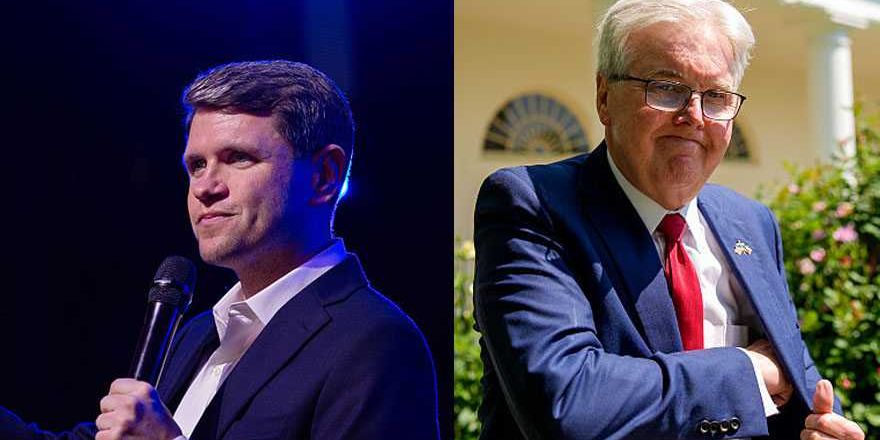 He going to hell : Texas Lt . Gov . Dan Patrick accuses Talarico of campaigning against God