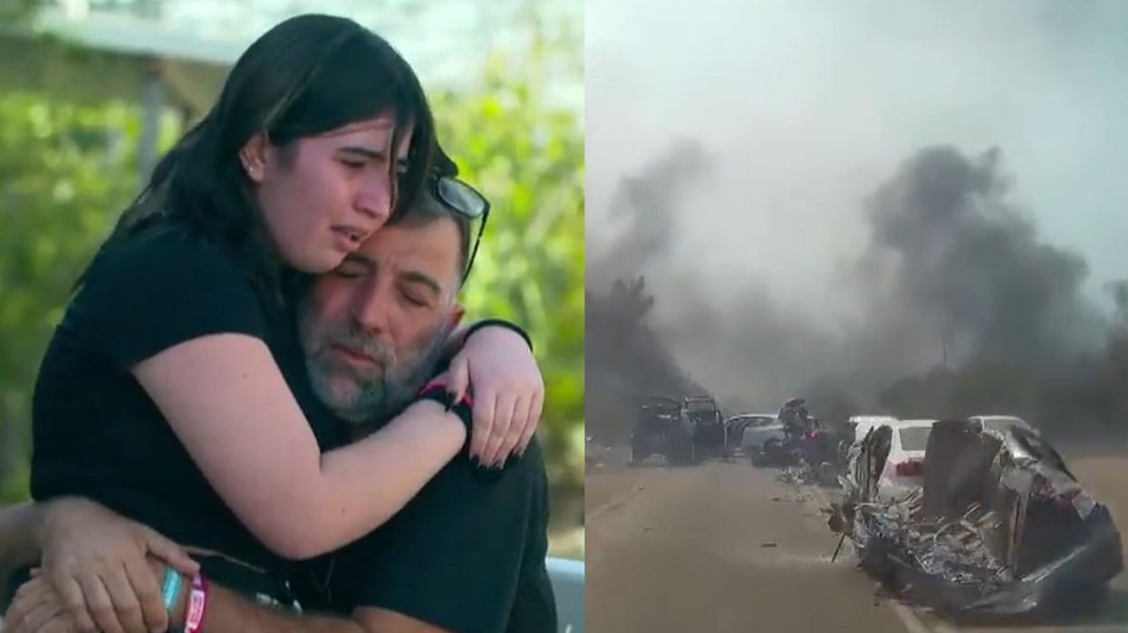 Heroic farmer works feverishly to rescue hundreds of concert-goers from Hamas terrorists in dramatic dashcam footage