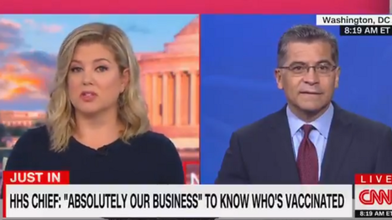 HHS Secretary Xavier Becerra: 'It is absolutely the government's business' to know who is and isn't vaccinated against COVID-19