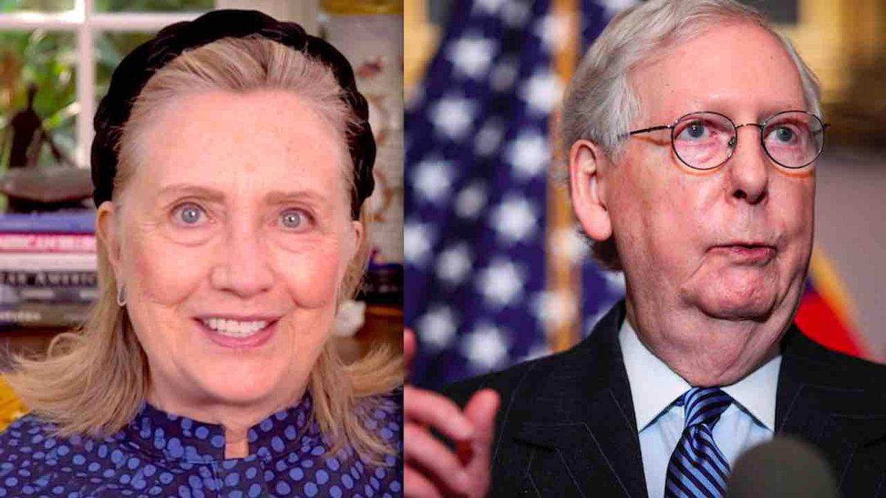 Hillary Clinton mocks 'Senate Minority Leader Mitch McConnell' on Twitter — and pays for it bigly
